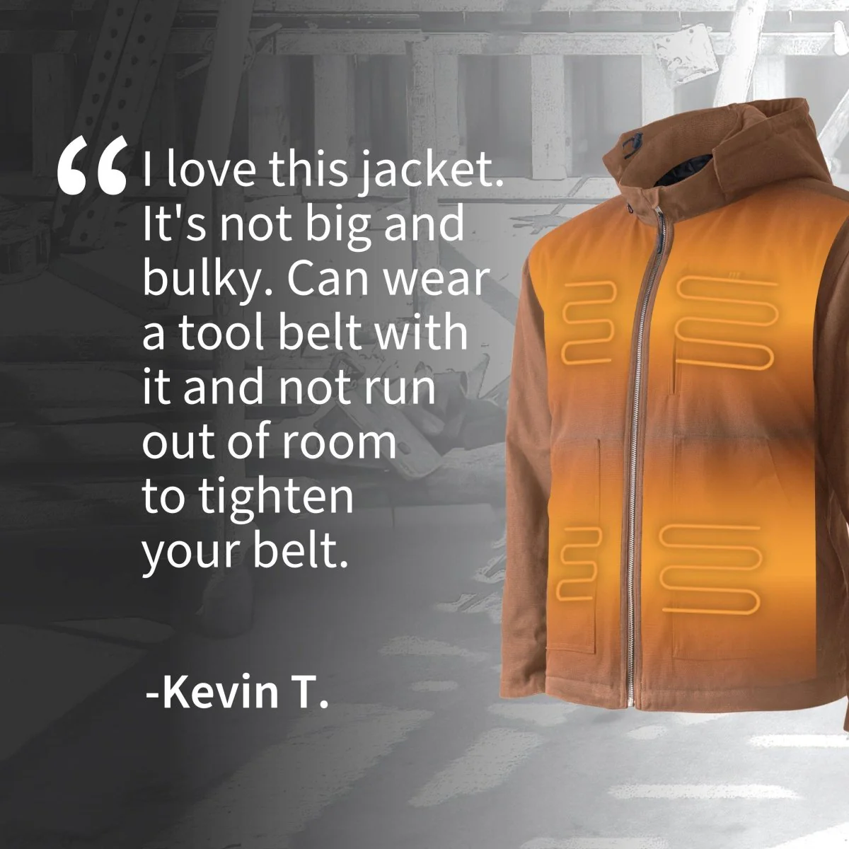 Grit Mens Heated Workwear Jacket - Image 10