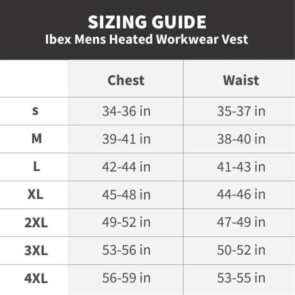 Ibex Mens Heated Workwear Vest - Image 11