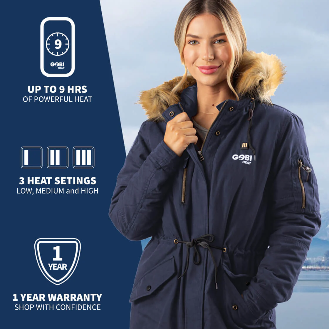 Terra Womens Heated Parka - Image 11
